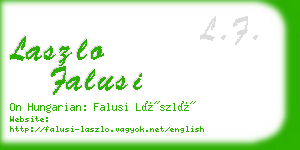 laszlo falusi business card